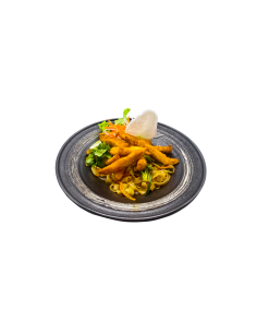 32. PAD THAI mit knusprigem Hühnchen