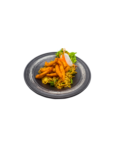 31. YAKI SOBA mit knusprigem Hühnchen